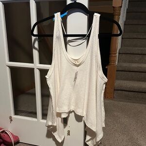 Free People Cream Tank Top